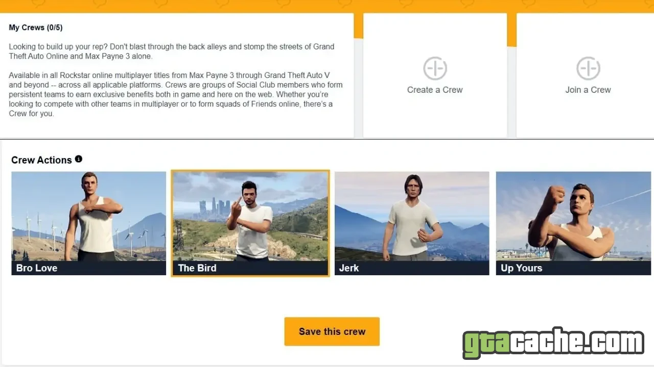 GTA 5 how to create a crew — Rockstar Social Club crew setup