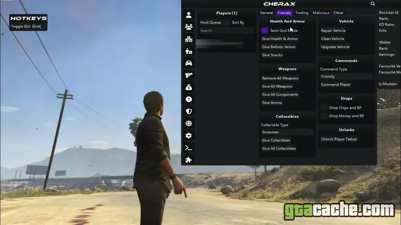 GTA 5 Cherax Mod Menu