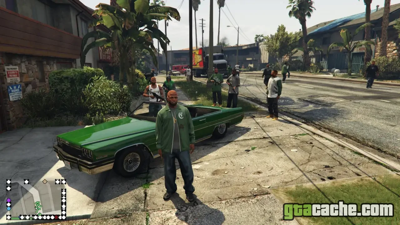 GTA 5 Gang and Turf mod — gang turf war in Los Santos