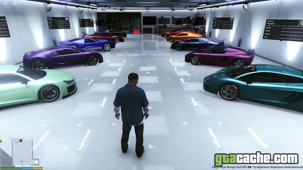 GTA 5 Garage mod — custom vehicle storage and management