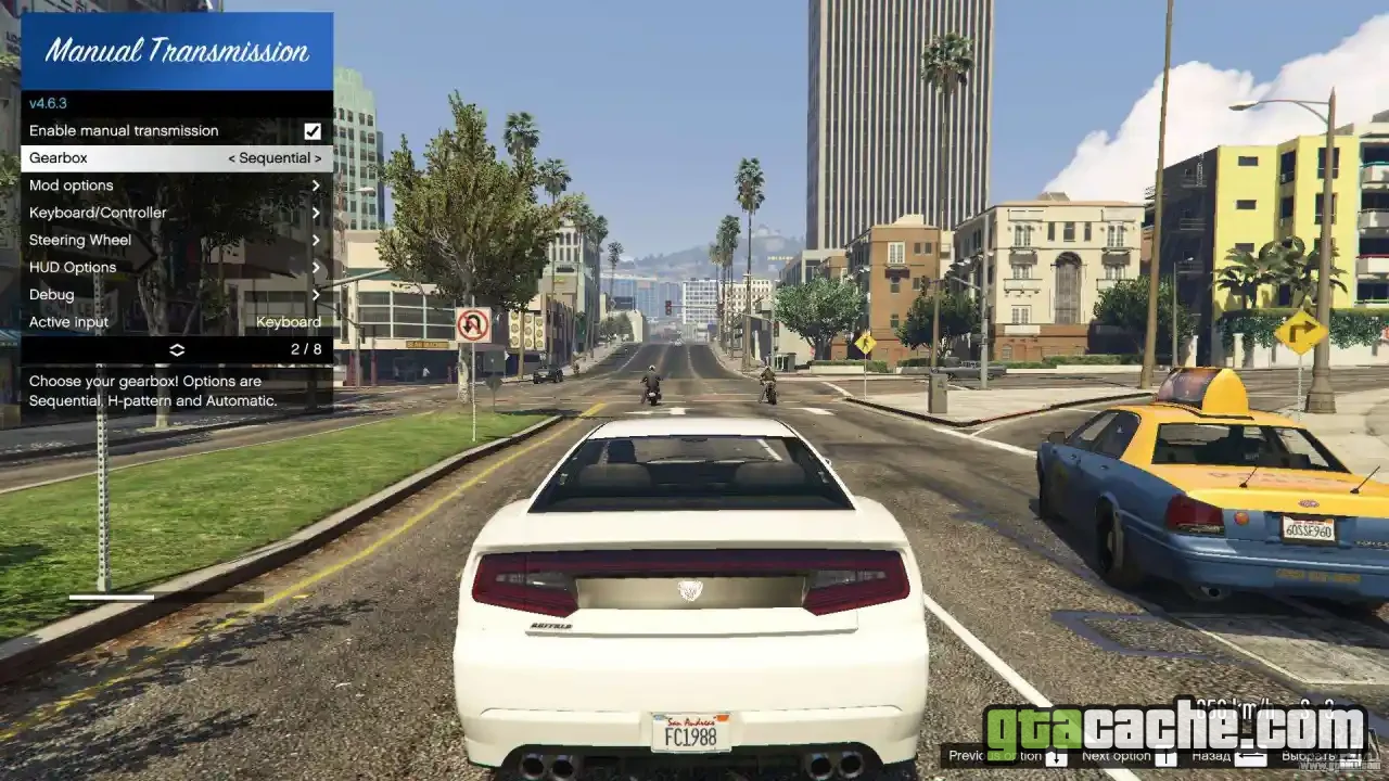 GTA 5 Manual Transmission mod — manual gear shifting behind the wheel