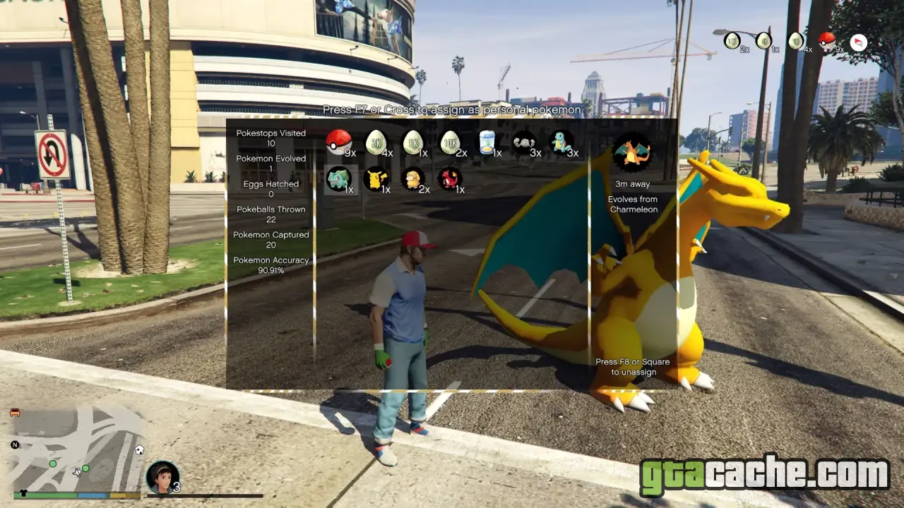 GTA 5 Pokemon mod — catching Pokémon across Los Santos