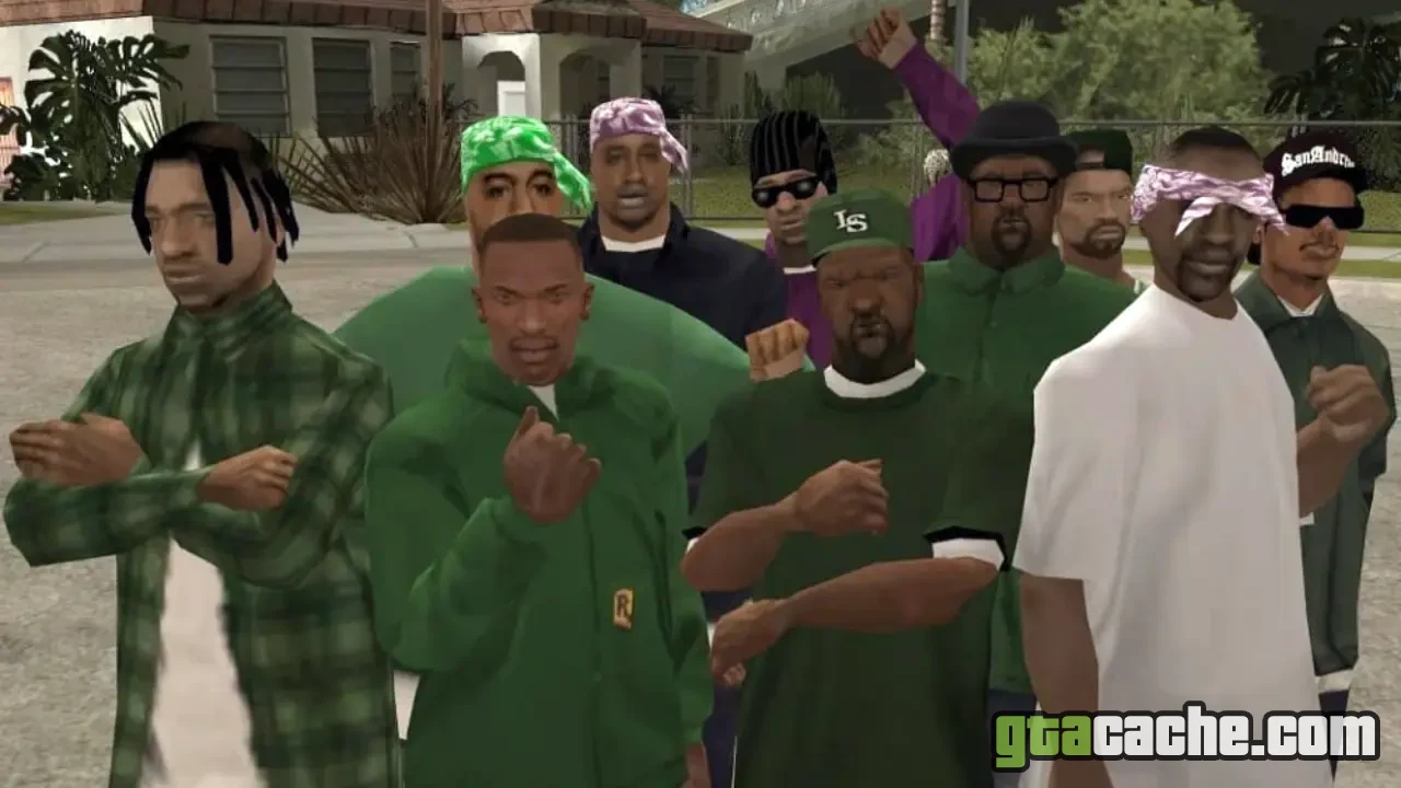 GTA San Andreas how to take over gang territory — claiming a neighbourhood for Grove Street