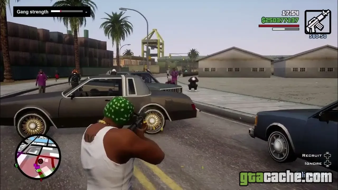 GTA San Andreas how to win gang wars — Grove Street fighting off the Ballas