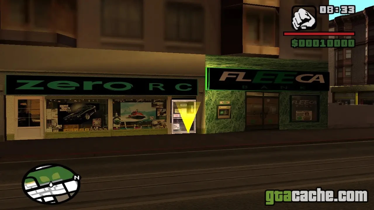 GTA San Andreas Zero RC Missions — flying the RC Baron over Berkley's rival shop