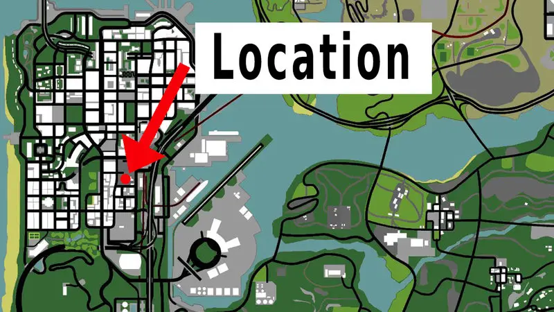 Map of all car modification garages (Transfender, Loco Low Co, Wheel Arch Angels) in GTA San Andreas