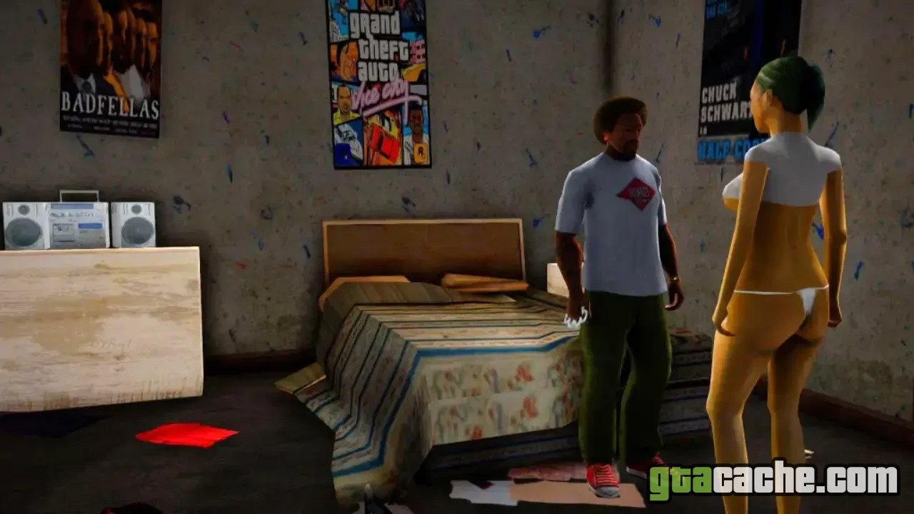 GTA San Andreas Hot Coffee Mod — unlocked mini-game scene in-game
